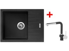 Sinks PERFECTO 650 Metalblack + Mix 3 P GR