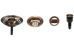 Sinks komponenty pro granitový dřez s ovladačem - měď modern