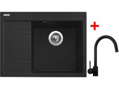 Sinks RIM 650 P Metalblack + Vitalia čierná matná Sinks RIM 650 P Metalblack + Vitalia čierná matná