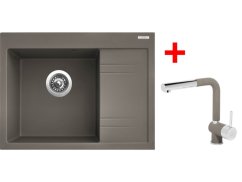 Set Sinks RIM 650 L Truffle + Mix 3 P GR Set Sinks RIM 650 L Truffle + Mix 3 P GR