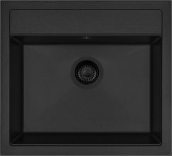 Sinks Solo 560 BL Pureblack granitový jednodřez - 1