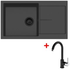 Set Sinks INFINITY 860 BL Nanoblack + MIX 35 Nanoblack - 1