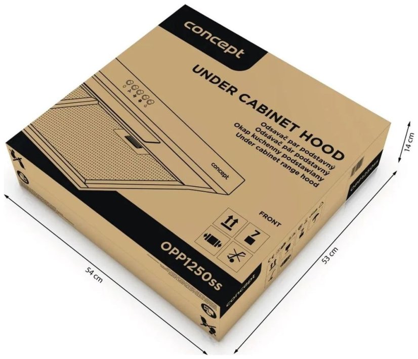 Concept OPP1250ss podvěsná digestoř 50 cm - 6