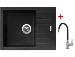 Sinks Perfecto 650 Granblack + Flexia Sinks Perfecto 650 Granblack + Flexia