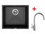 Set Sinks Frame 457 Metalblack + Vitalia