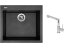 Set Sinks CUBE 560 Metalblack + baterie Sinks MIX 350 P chrom