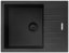 Sinks Perfecto 650 BL Pureblack granitový dřez s odkapem - 1
