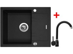Set Sinks Linea 600 XC Granblack + Polo GR Set Sinks Linea 600 XC Granblack + Polo GR