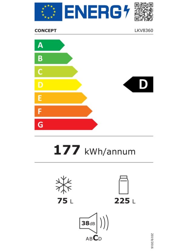 Concept LKV8360 vestavná kombinovaná lednice - 3