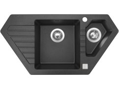 Set Sinks BRAVO 850.1 Granblack + batéria Sinks MIX 35 P chróm Set Sinks BRAVO 850.1 Granblack + batéria Sinks MIX 35 P chróm