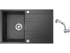 Set Sinks GRANDE 800 Granblack + batéria Sinks MIX 3 S Chróm