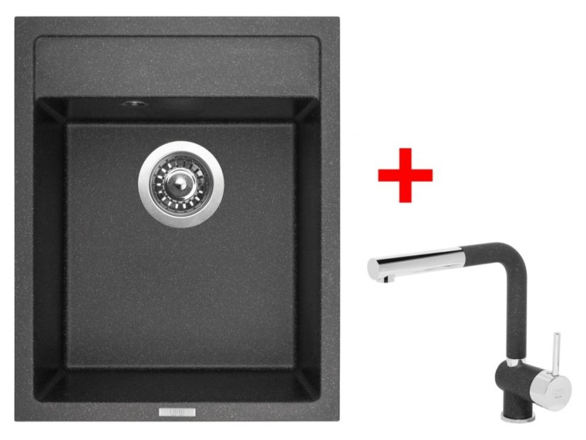 Set Sinks Classic 400 Granblack + Mix 3 P GR