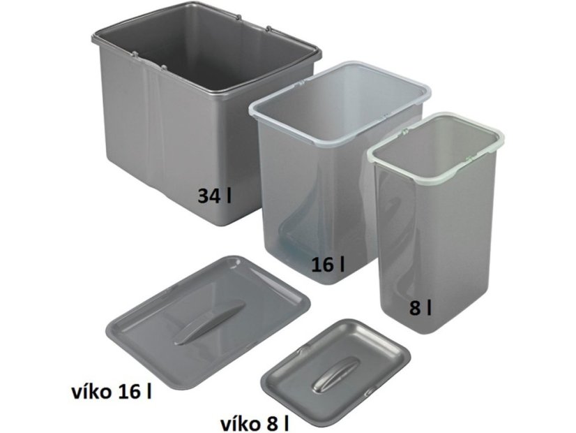 Sinks samostatný koš 34 l