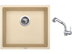 Set Sinks FRAME 457 Sahara + baterie Sinks MIX 3 S Chrom