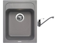 Set Sinks CLASSIC 400 Titanium +baterie Sinks PRONTO Titanium Set Sinks CLASSIC 400 Titanium +baterie Sinks PRONTO Titanium