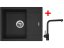 Sinks LINEA 600 Granblack + Elka černá matná