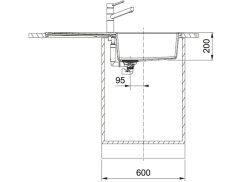 Tectonitový dřez Franke S2D 611-100 Bílá Tectonitový dřez Franke S2D 611-100 Bílá
