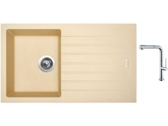 Set Sinks PERFECTO 860 Sahara + baterie Sinks SLIM S2 kartáčovaná Set Sinks PERFECTO 860 Sahara + baterie Sinks SLIM S2 kartáčovaná