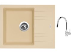 Set Sinks LINEA 600 N Sahara + batéria Sinks MIX 35 P chróm Set Sinks LINEA 600 N Sahara + batéria Sinks MIX 35 P chróm