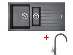 Set Sinks Perfecto 1000.1 Titanium + Vitalia GR Set Sinks Perfecto 1000.1 Titanium + Vitalia GR