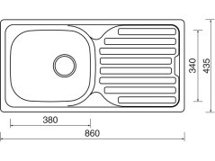 Sinks CLASSIC 860 + VITALIA