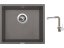 Set Sinks FRAME 457 Truffle + batéria Sinks MIX 3 P Truffle