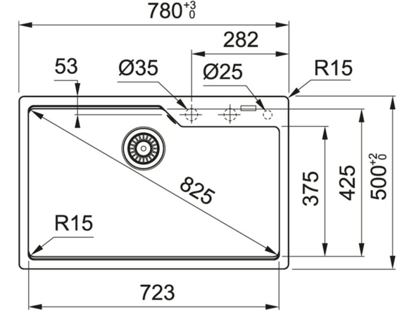 Granitový drez Franke UBG 610-78 Onyx