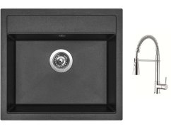 Set Sinks SOLO 560 Metalblack + baterie Sinks MIX 35 PROF S chrom Set Sinks SOLO 560 Metalblack + baterie Sinks MIX 35 PROF S chrom