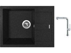 Set Sinks AMANDA 650 Granblack + batéria Sinks SLIM S2 kartáčovaná Set Sinks AMANDA 650 Granblack + batéria Sinks SLIM S2 kartáčovaná