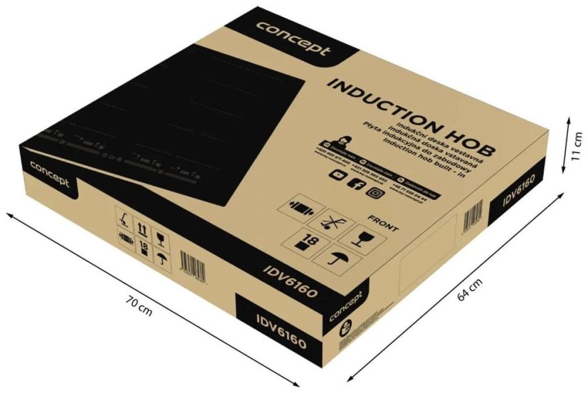Indukční deska s flexi zónou Concept IDV6160 - 10