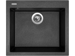Set Sinks CUBE 560 Metalblack + baterie Sinks PRONTO Metalblack