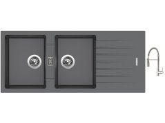 Set Sinks PERFECTO 1160 DUO Titanium + batéria Sinks MIX 35 PROF S chro Set Sinks PERFECTO 1160 DUO Titanium + batéria Sinks MIX 35 PROF S chro