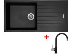 Set Sinks Perfecto 1000 Pureblack + Vitalia GR Set Sinks Perfecto 1000 Pureblack + Vitalia GR