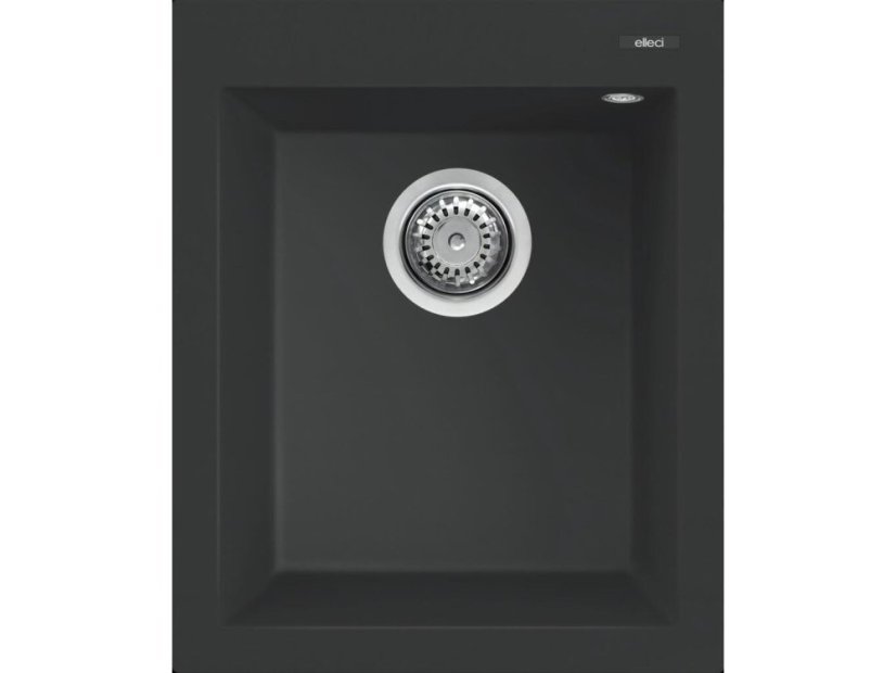 Granitový drez Elleci Quadra 100 Full Black G40