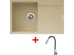 Sinks ULTIMA 790 Sahara + ELASTA S nerez/čierná Sinks ULTIMA 790 Sahara + ELASTA S nerez/čierná