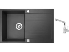 Set Sinks GRANDE 800 Granblack + baterie Sinks MIX 350 P chrom Set Sinks GRANDE 800 Granblack + baterie Sinks MIX 350 P chrom