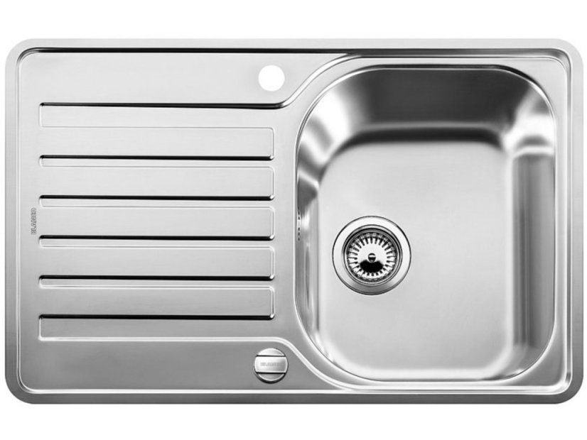 Nerezový drez Blanco LANTOS 45 S IF Compact Nerez kartáčovaný s excentrom