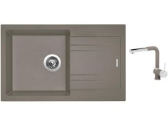 Set Sinks LINEA 780 N Truffle + batéria Sinks MIX 3 P Truffle