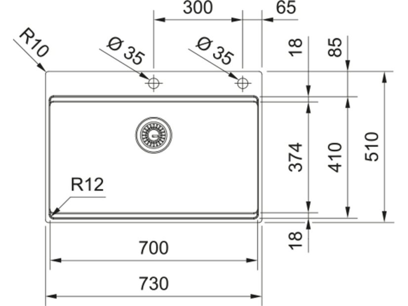 Nerezový dřez Franke BXX PRO 210/610-70 TL Nerez - 12