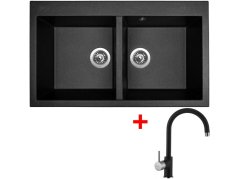 Set Sinks Amanda 860 Duo Metalblack + Vitalia GR Set Sinks Amanda 860 Duo Metalblack + Vitalia GR