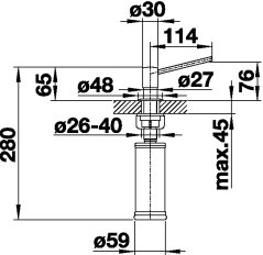 Dávkovač saponátu Blanco Torre satin platinum