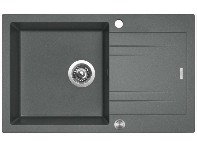 Sinks LINEA 780 XC Titanium + Elasta nerez/čierná
