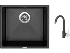 Set Sinks FRAME 457 Metalblack + batéria Sinks MIX 35 Metalblack Set Sinks FRAME 457 Metalblack + batéria Sinks MIX 35 Metalblack
