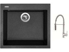 Set Sinks CUBE 560 Granblack + batéria Sinks MIX 35 PROF S chróm Set Sinks CUBE 560 Granblack + batéria Sinks MIX 35 PROF S chróm
