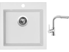 Set Sinks VIVA 455 Milk + batéria Sinks ENIGMA S chróm Set Sinks VIVA 455 Milk + batéria Sinks ENIGMA S chróm