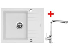 Sinks LINEA 600 XC Milk + Elka Sinks LINEA 600 XC Milk + Elka