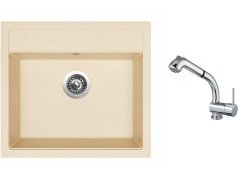 Set Sinks SOLO 560 Sahara + baterie Sinks MIX 3 S Chrom Set Sinks SOLO 560 Sahara + baterie Sinks MIX 3 S Chrom