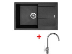 Set Sinks Amanda 780 Metalblack + Vitalia Set Sinks Amanda 780 Metalblack + Vitalia