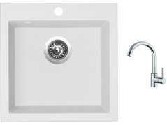 Set Sinks VIVA 455 Milk + batéria Sinks MIX 35 chróm Set Sinks VIVA 455 Milk + batéria Sinks MIX 35 chróm