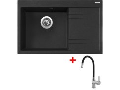 Sinks RIM 780 L Granblack + Flexia Sinks RIM 780 L Granblack + Flexia